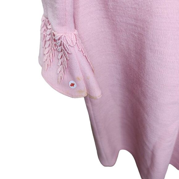 Vintage 60 Bleeker Street Mod Dress Womens Small Pink Fitted Sleeves - Picture 5 of 10